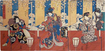 Utagawa Kunisada (Toyokuni III) A Popular Selection of Six Flowers: A Handmade Flo…
