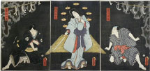 Utagawa Kunisada (Toyokuni III) Actor Onoe Kikugoro IV as Takiyasha hime, Actor Na…