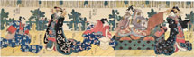 Utagawa Kunisada (Toyokuni III) Iwai Shijaku I as Oiso no Tora, Sawamura Tossho I …
