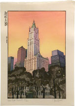 Paul Binnie New York Sunset (The Woolworth Building)