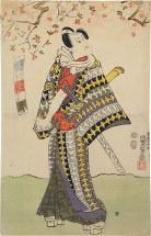 Utagawa Kunisada (Toyokuni III) Actor Onoe Matsusuke II as Karigane Bunshichi