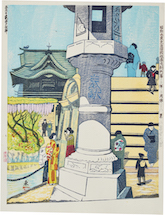 Kishio Koizumi Kameido Tenjin Shrine in May (no. 28, revised)