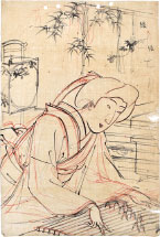 Yoshu Chikanobu Preparatory Drawing of <I>'Annual Events and Customs of the Eastern Capital: Seventh Month'</I>