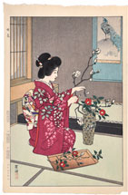 Kasamatsu Shiro Arranging Flowers 