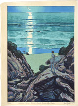 Paul Binnie Summer Canyon, Black's Beach: Moon Before Dawn