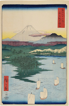 Utagawa Hiroshige no. 15, Noge and Yokohama in Musashi Province